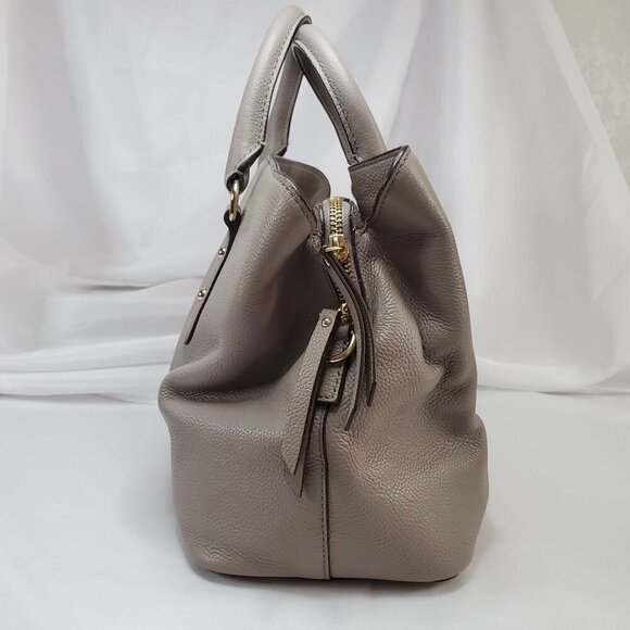 Kate Spade New York Taupe Evangelie Larchmont Satchel Leather Crossbody/Handbag - Picture 11 of 16